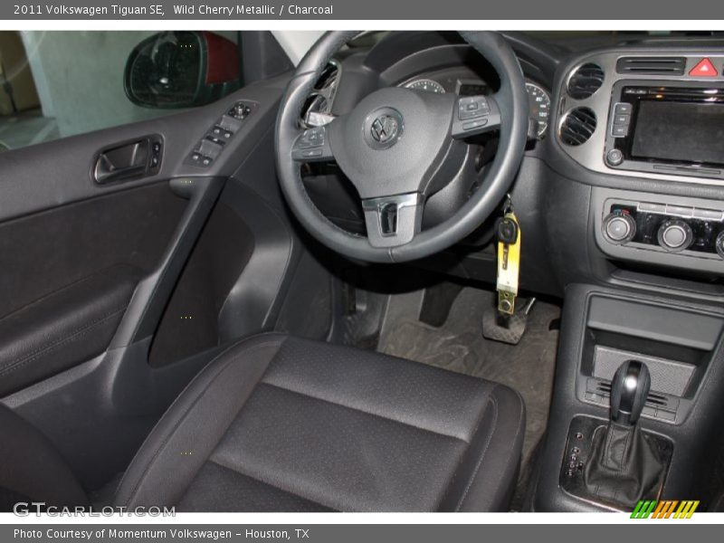Wild Cherry Metallic / Charcoal 2011 Volkswagen Tiguan SE