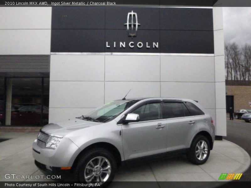 Ingot Silver Metallic / Charcoal Black 2010 Lincoln MKX AWD