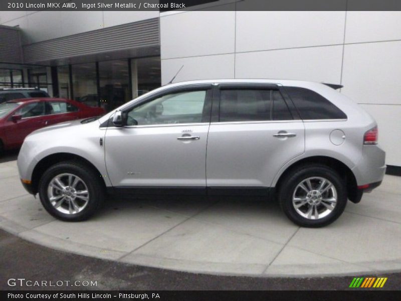 Ingot Silver Metallic / Charcoal Black 2010 Lincoln MKX AWD
