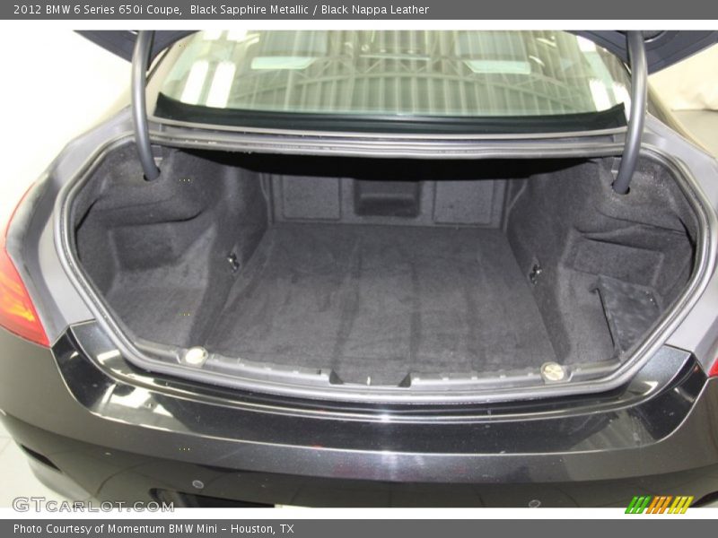 2012 6 Series 650i Coupe Trunk