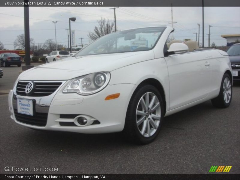 Candy White / Cornsilk Beige 2007 Volkswagen Eos 3.2