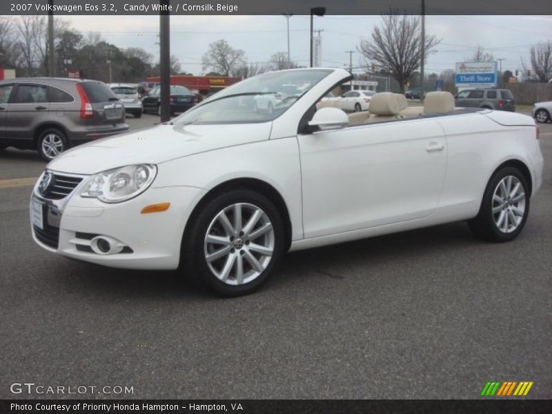 Candy White / Cornsilk Beige 2007 Volkswagen Eos 3.2