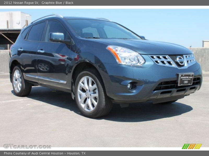 Graphite Blue / Black 2012 Nissan Rogue SV