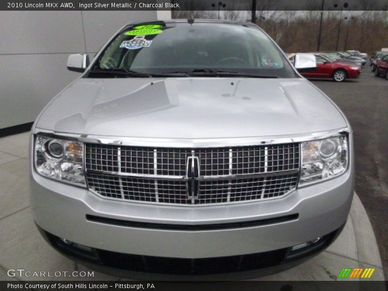 Ingot Silver Metallic / Charcoal Black 2010 Lincoln MKX AWD