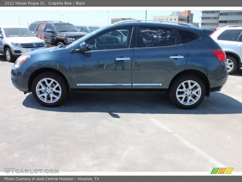 Graphite Blue / Black 2012 Nissan Rogue SV