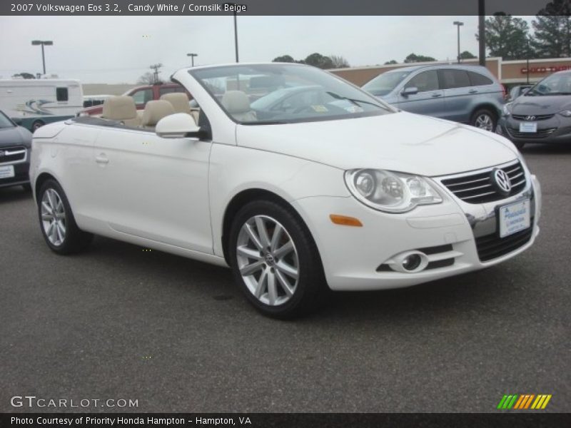 Candy White / Cornsilk Beige 2007 Volkswagen Eos 3.2