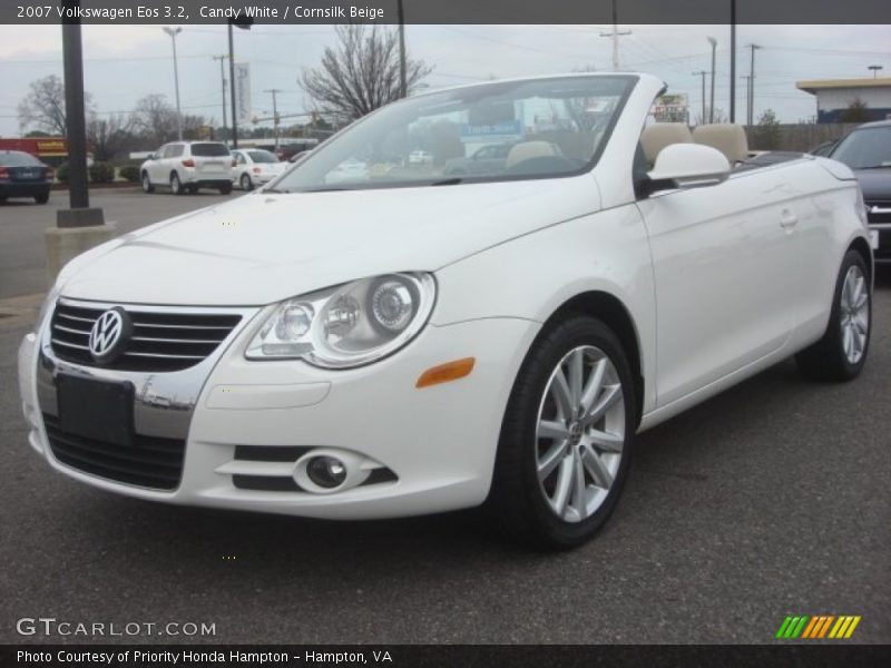 Candy White / Cornsilk Beige 2007 Volkswagen Eos 3.2