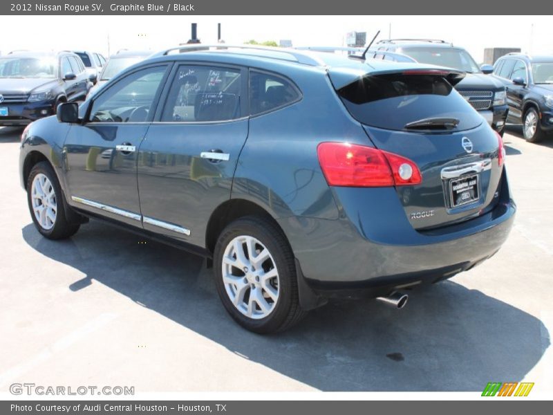 Graphite Blue / Black 2012 Nissan Rogue SV