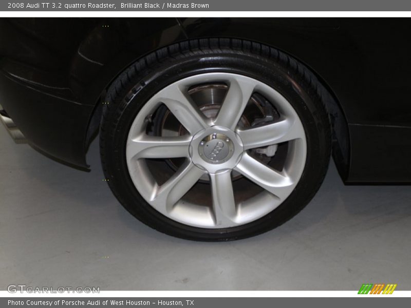 Brilliant Black / Madras Brown 2008 Audi TT 3.2 quattro Roadster