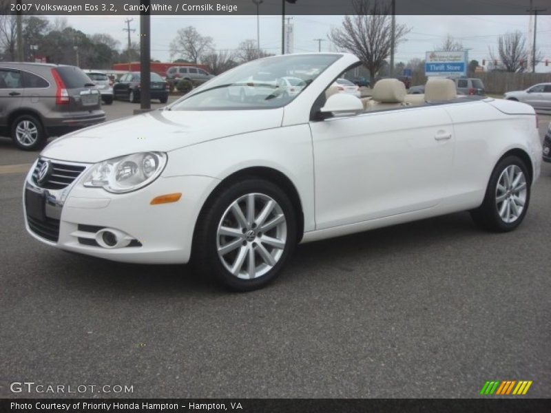 Candy White / Cornsilk Beige 2007 Volkswagen Eos 3.2