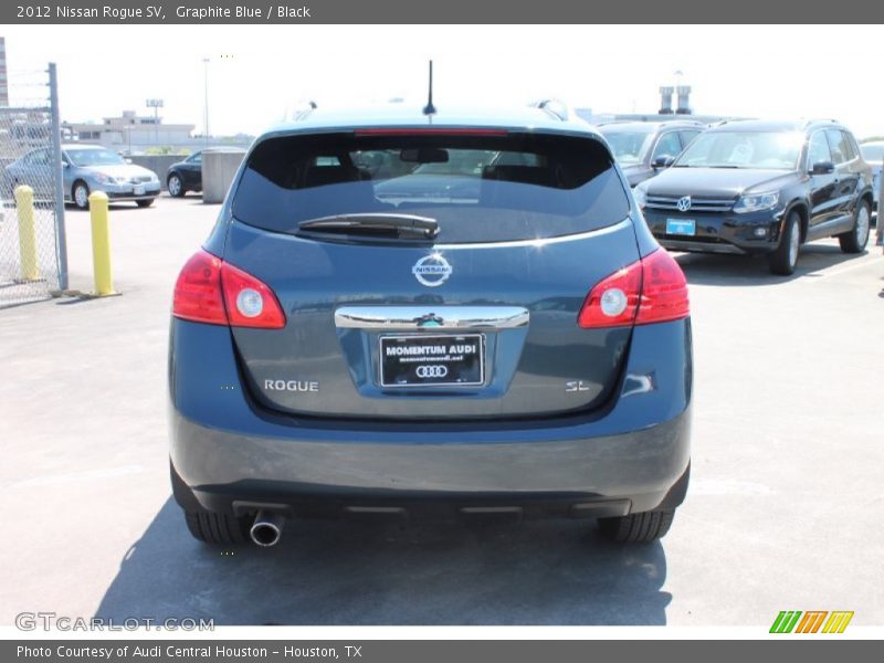 Graphite Blue / Black 2012 Nissan Rogue SV