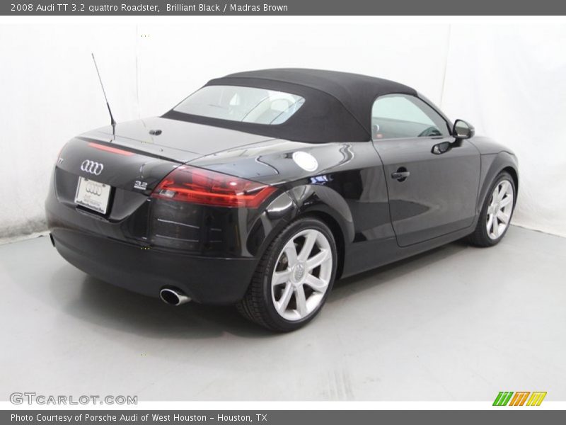Brilliant Black / Madras Brown 2008 Audi TT 3.2 quattro Roadster