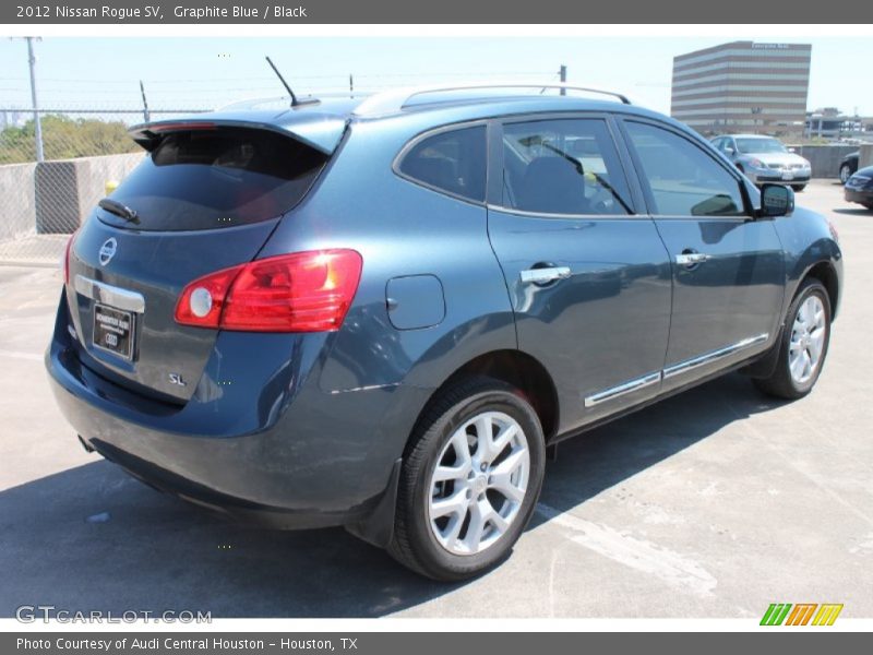 Graphite Blue / Black 2012 Nissan Rogue SV