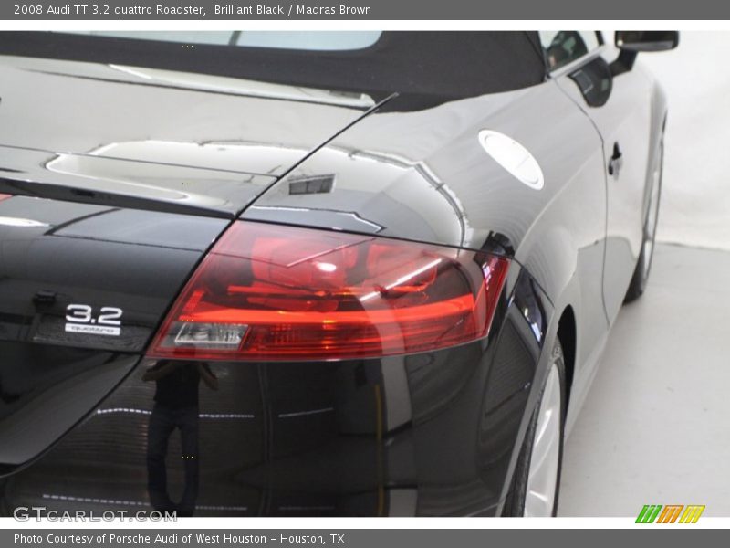 Brilliant Black / Madras Brown 2008 Audi TT 3.2 quattro Roadster