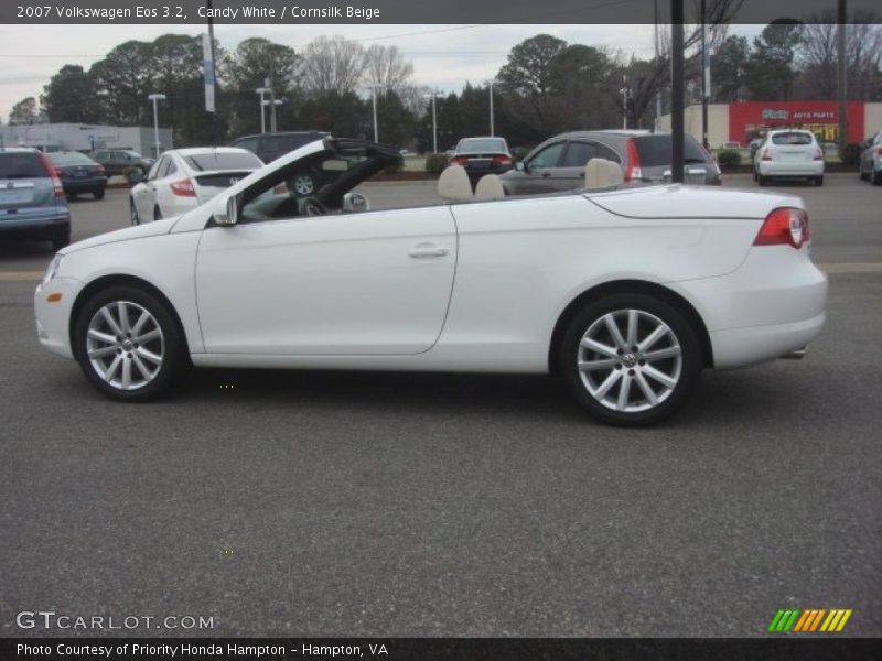 Candy White / Cornsilk Beige 2007 Volkswagen Eos 3.2