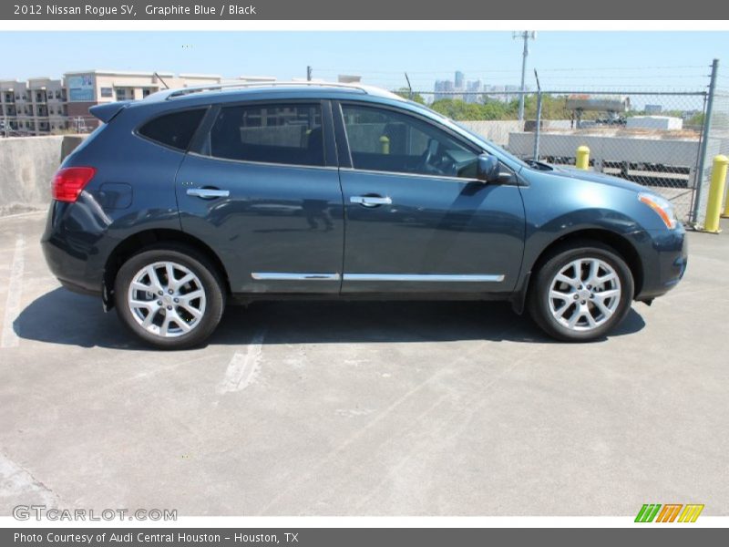 Graphite Blue / Black 2012 Nissan Rogue SV