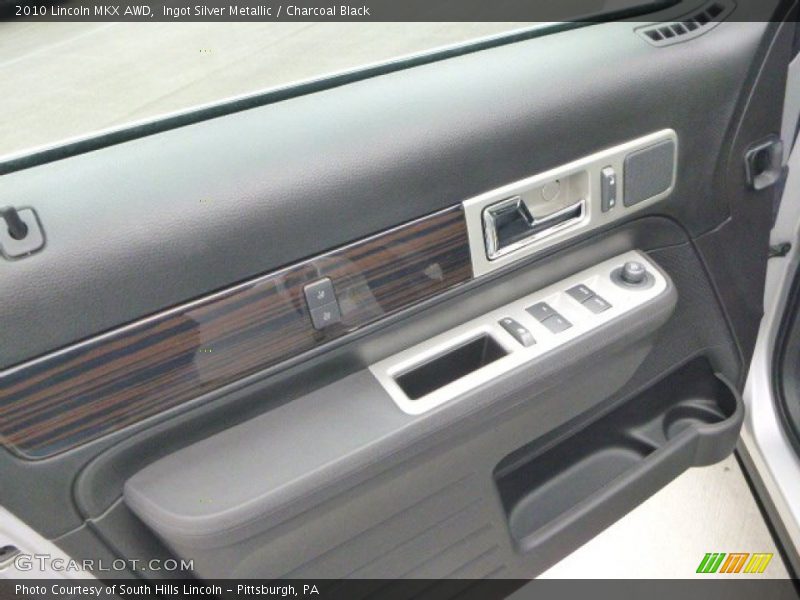 Ingot Silver Metallic / Charcoal Black 2010 Lincoln MKX AWD