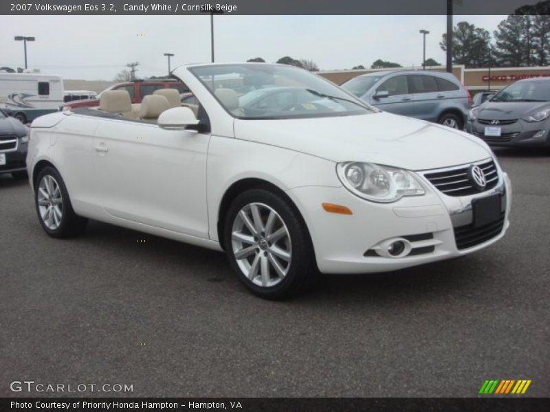 Candy White / Cornsilk Beige 2007 Volkswagen Eos 3.2