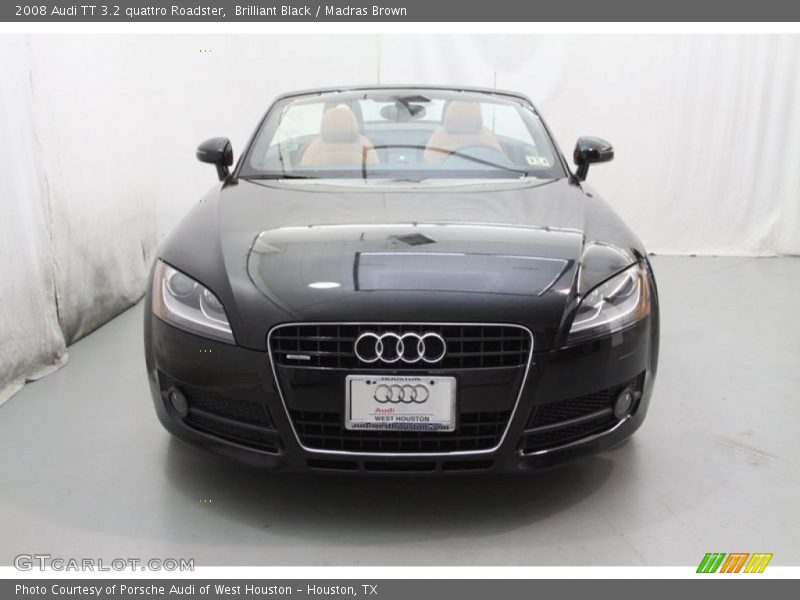 Brilliant Black / Madras Brown 2008 Audi TT 3.2 quattro Roadster