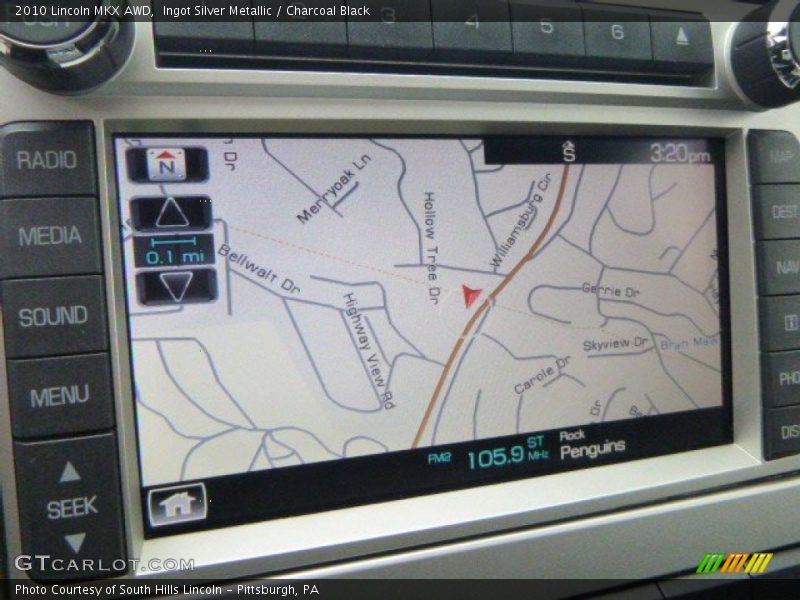 Ingot Silver Metallic / Charcoal Black 2010 Lincoln MKX AWD