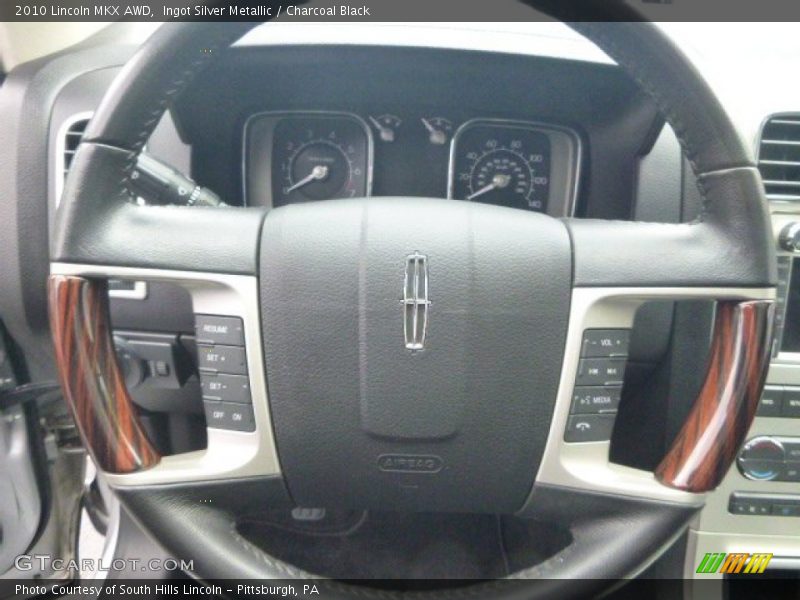 Ingot Silver Metallic / Charcoal Black 2010 Lincoln MKX AWD