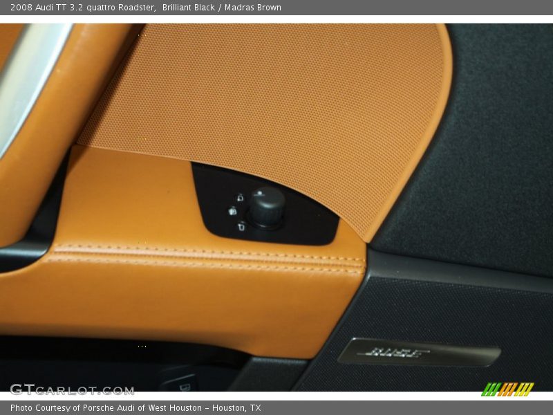 Brilliant Black / Madras Brown 2008 Audi TT 3.2 quattro Roadster