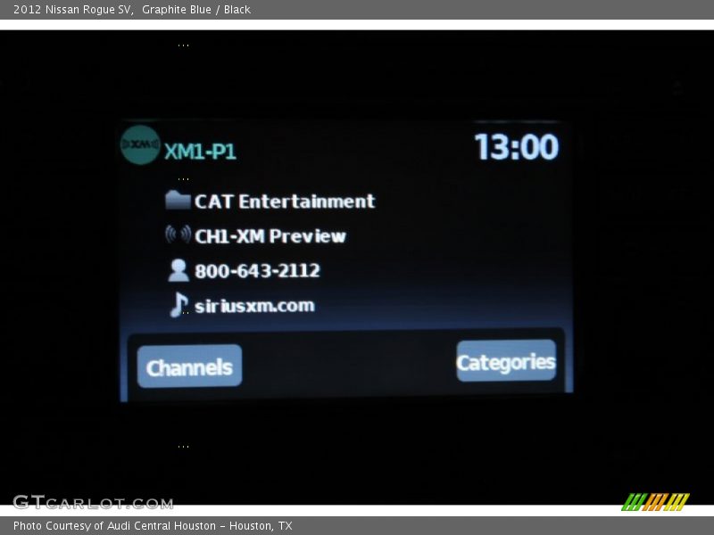 Graphite Blue / Black 2012 Nissan Rogue SV