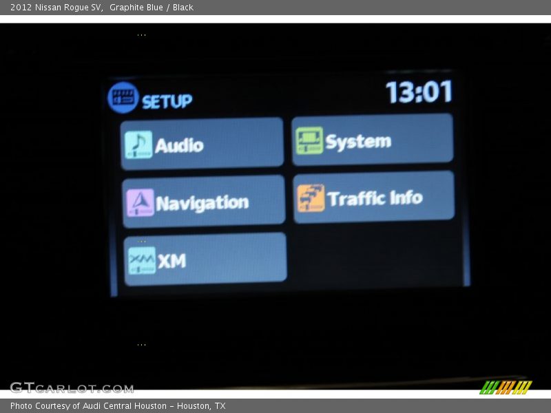 Graphite Blue / Black 2012 Nissan Rogue SV