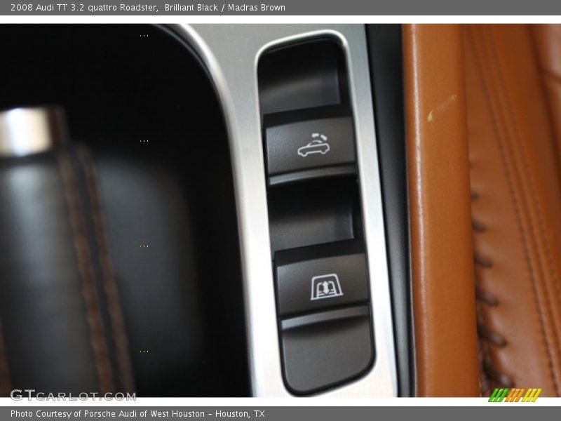 Brilliant Black / Madras Brown 2008 Audi TT 3.2 quattro Roadster