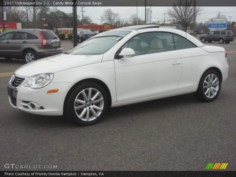 Candy White / Cornsilk Beige 2007 Volkswagen Eos 3.2