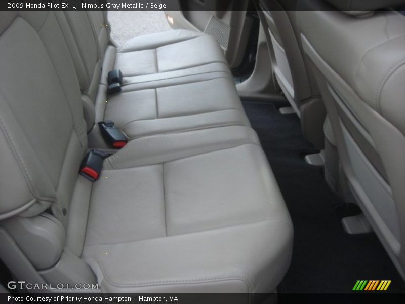 Nimbus Gray Metallic / Beige 2009 Honda Pilot EX-L