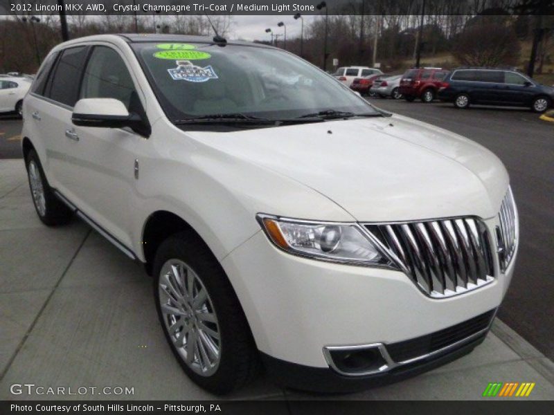 Crystal Champagne Tri-Coat / Medium Light Stone 2012 Lincoln MKX AWD