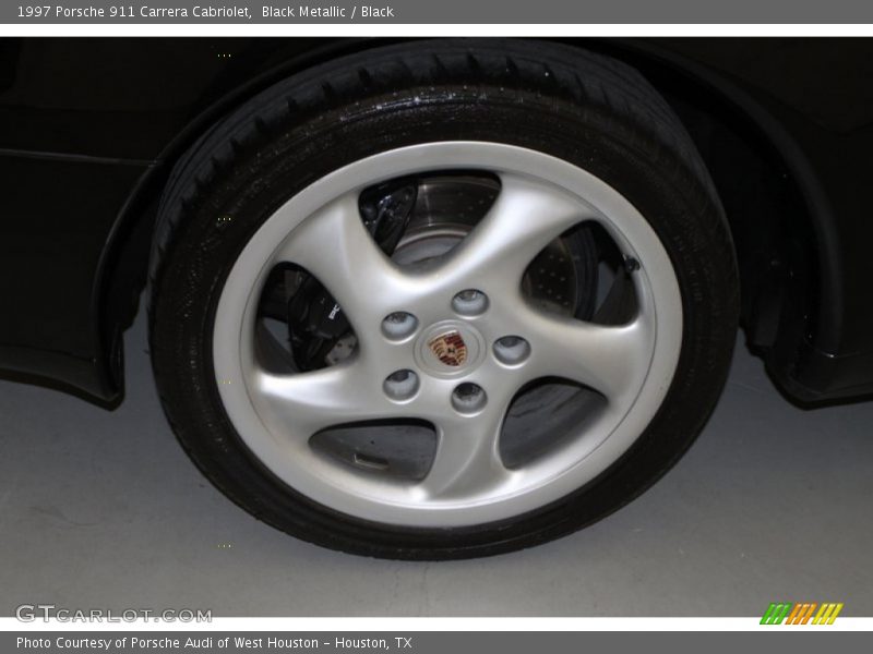 Black Metallic / Black 1997 Porsche 911 Carrera Cabriolet