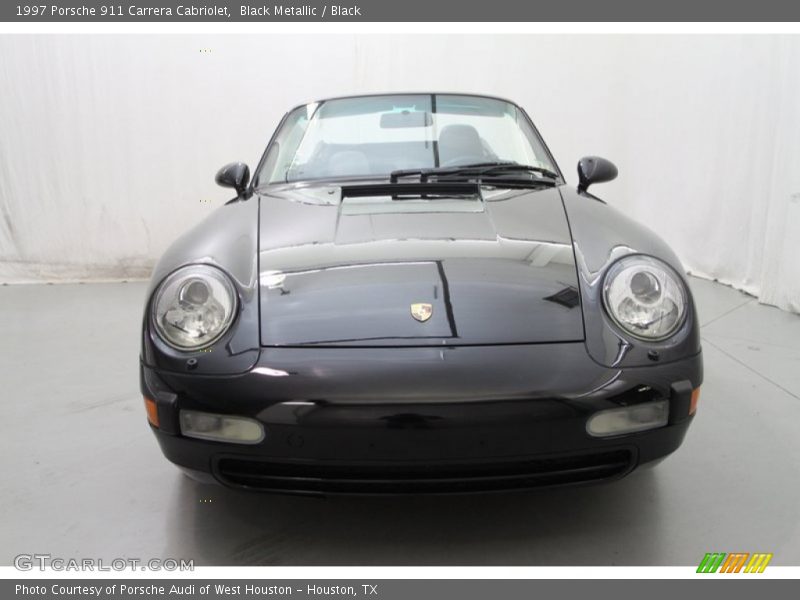 Black Metallic / Black 1997 Porsche 911 Carrera Cabriolet