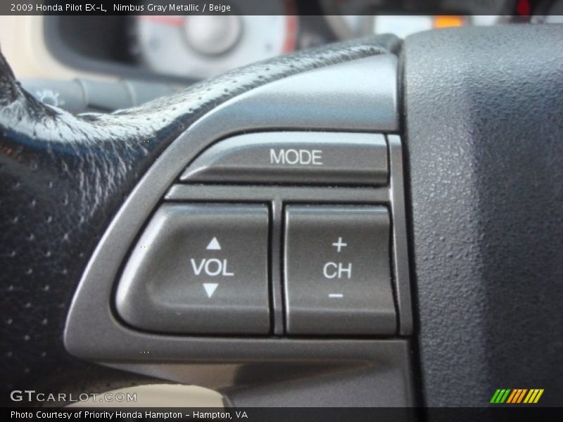 Nimbus Gray Metallic / Beige 2009 Honda Pilot EX-L