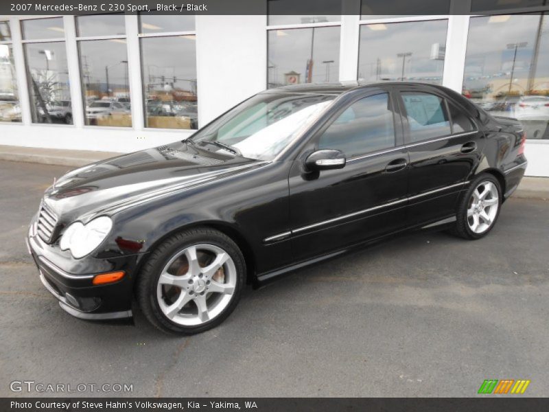 Black / Black 2007 Mercedes-Benz C 230 Sport