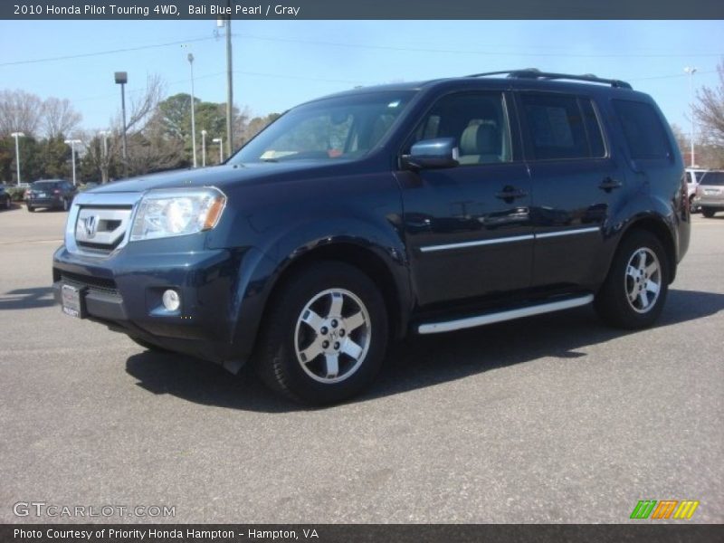 Bali Blue Pearl / Gray 2010 Honda Pilot Touring 4WD