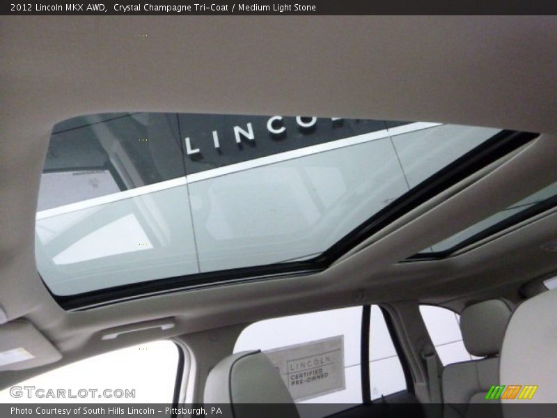 Crystal Champagne Tri-Coat / Medium Light Stone 2012 Lincoln MKX AWD