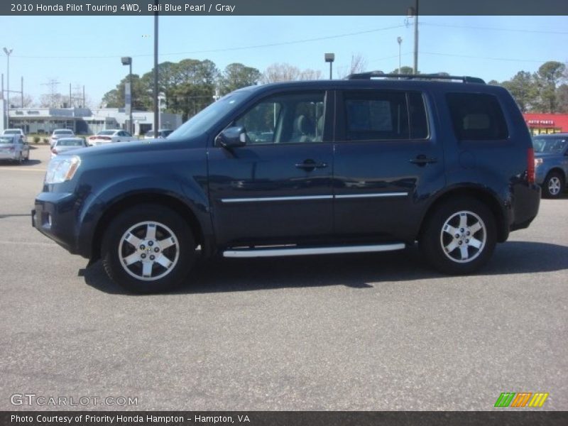 Bali Blue Pearl / Gray 2010 Honda Pilot Touring 4WD