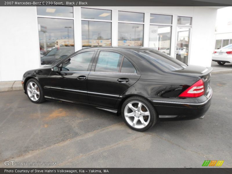 Black / Black 2007 Mercedes-Benz C 230 Sport