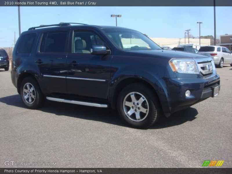 Bali Blue Pearl / Gray 2010 Honda Pilot Touring 4WD