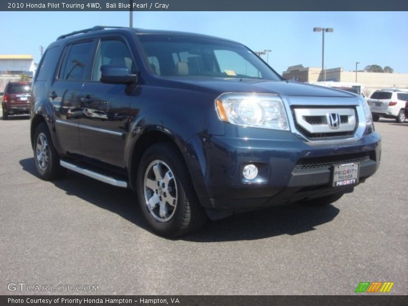 Bali Blue Pearl / Gray 2010 Honda Pilot Touring 4WD