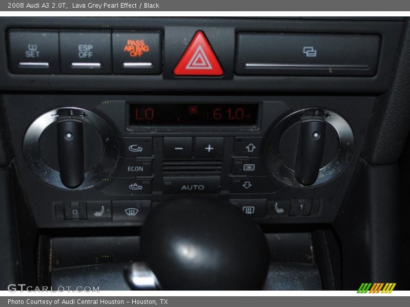 Lava Grey Pearl Effect / Black 2008 Audi A3 2.0T