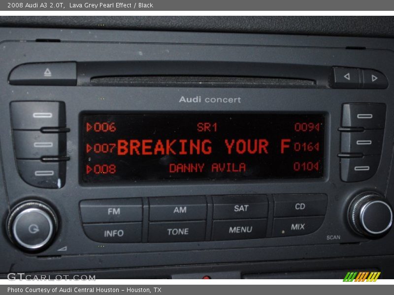 Lava Grey Pearl Effect / Black 2008 Audi A3 2.0T