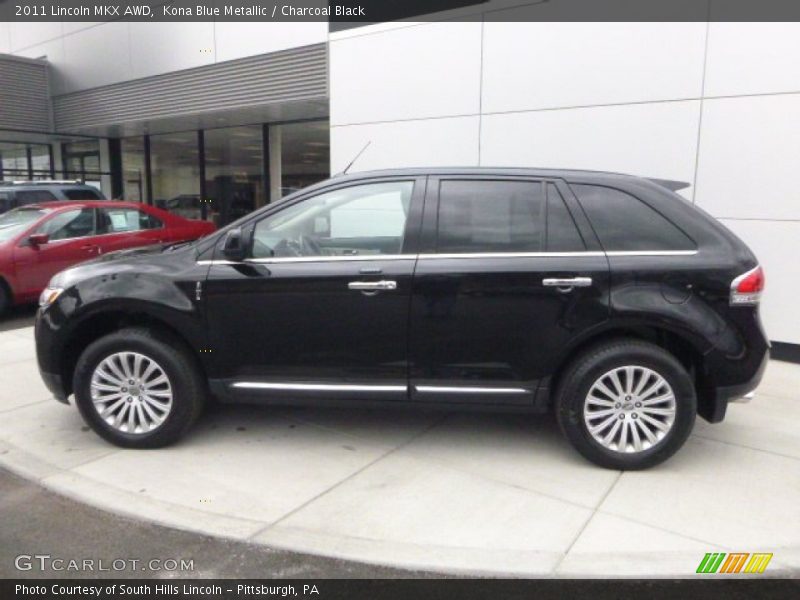 Kona Blue Metallic / Charcoal Black 2011 Lincoln MKX AWD