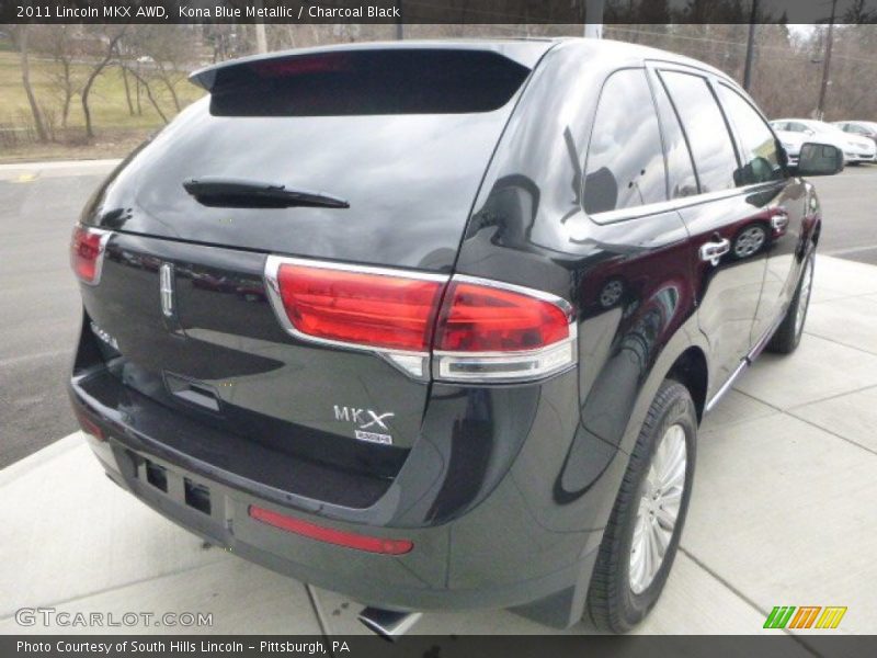 Kona Blue Metallic / Charcoal Black 2011 Lincoln MKX AWD