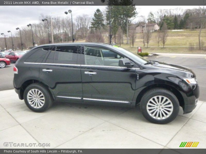 Kona Blue Metallic / Charcoal Black 2011 Lincoln MKX AWD