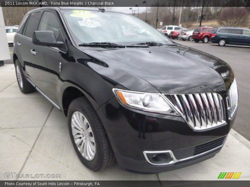 Kona Blue Metallic / Charcoal Black 2011 Lincoln MKX AWD