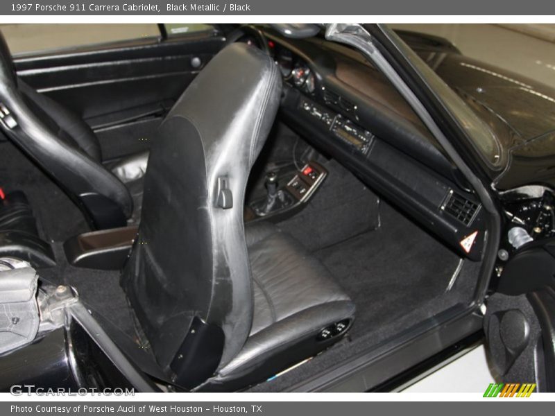 Black Metallic / Black 1997 Porsche 911 Carrera Cabriolet