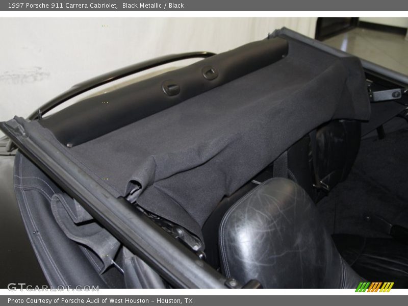 Black Metallic / Black 1997 Porsche 911 Carrera Cabriolet